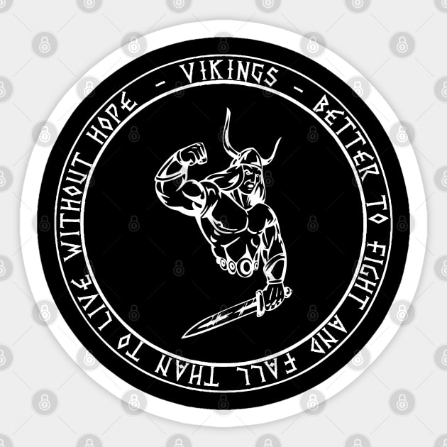 Vikings Warrior Sticker by Justice and Truth